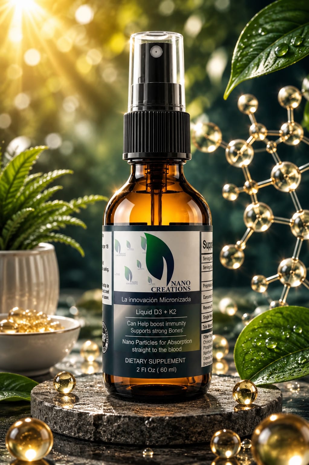 Nano Liposomal D3+K2