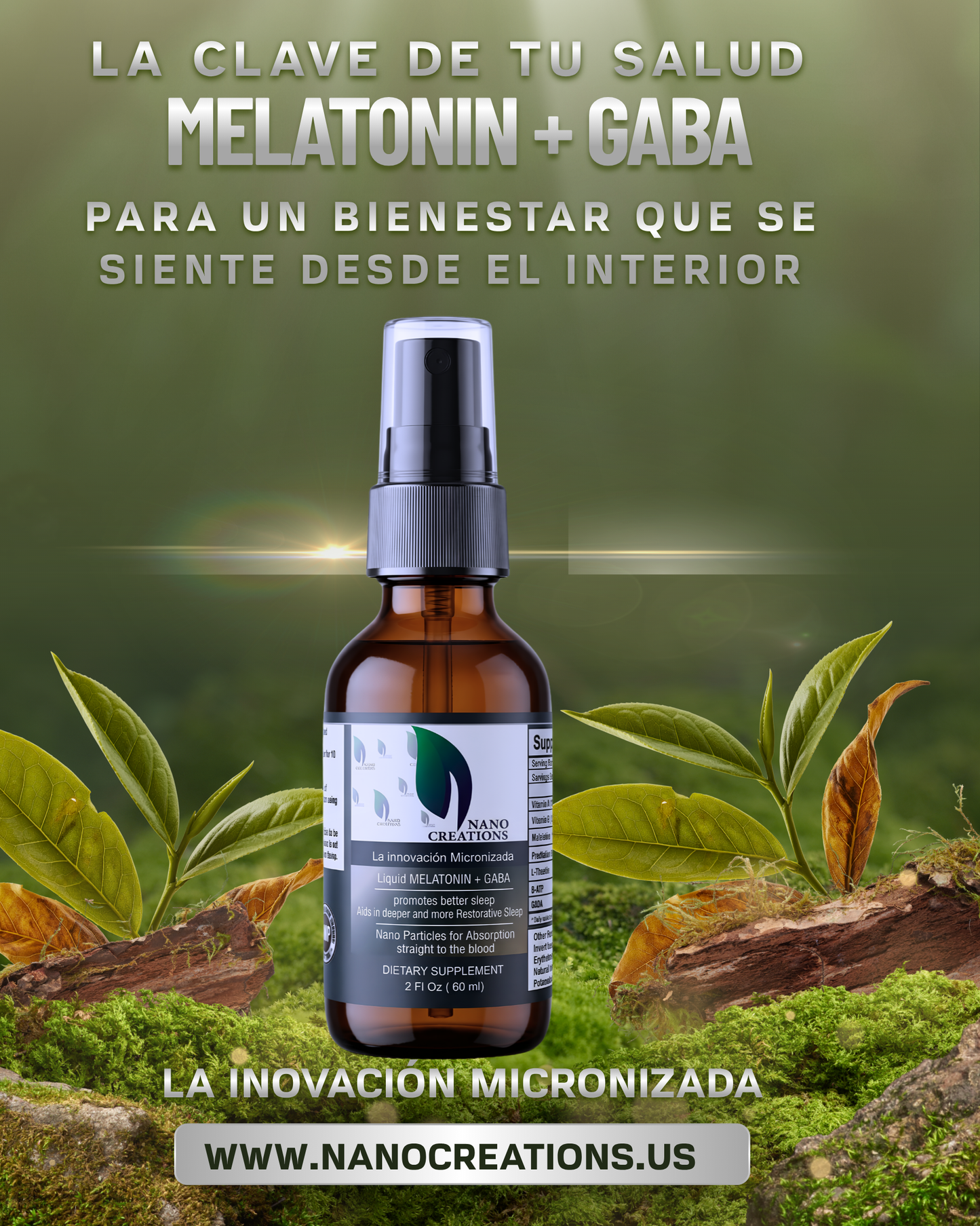 Melatonin + Gaba Nano Sleep Liquid