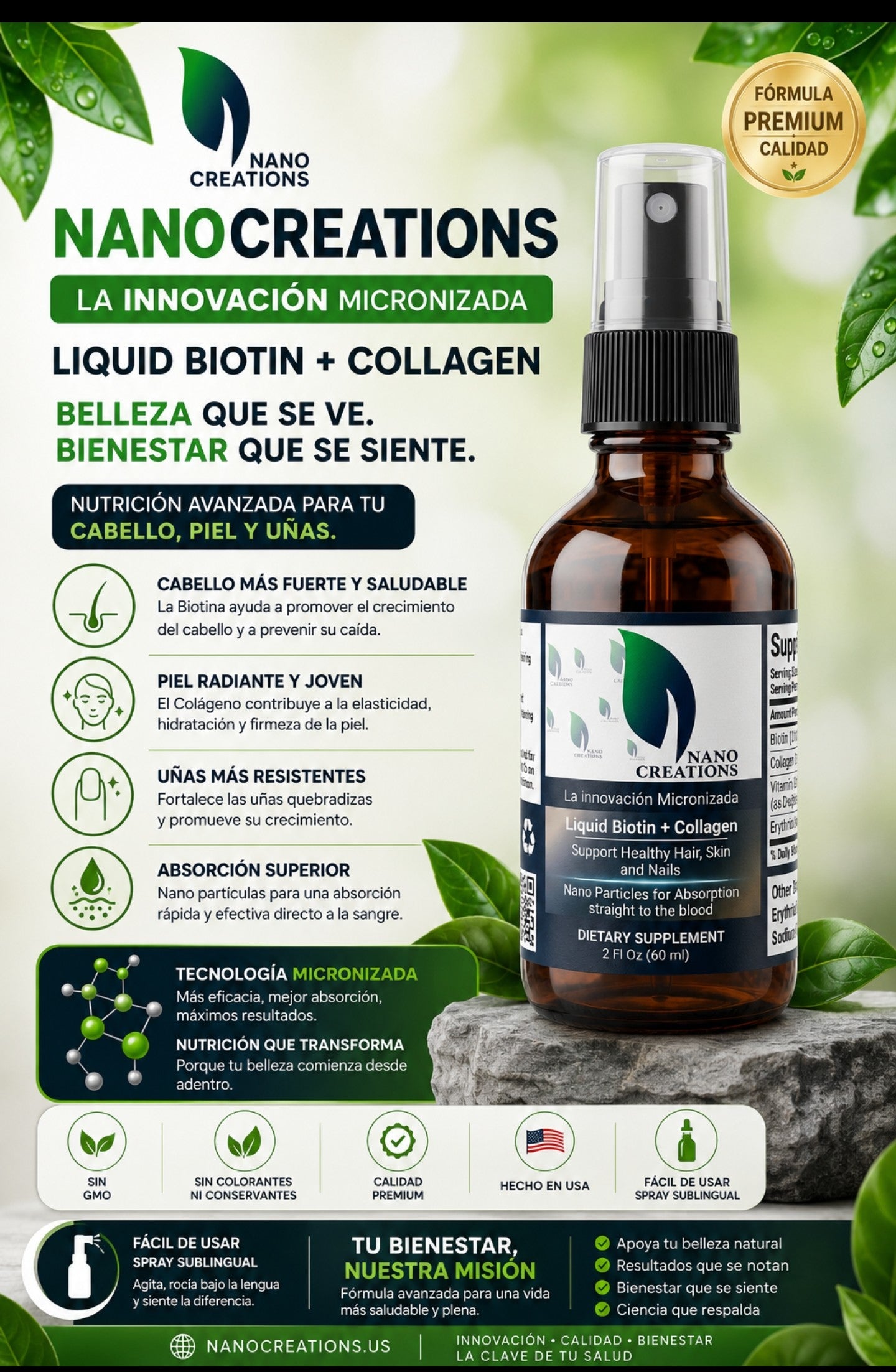 Nano Liposomal Biotin + Collagen